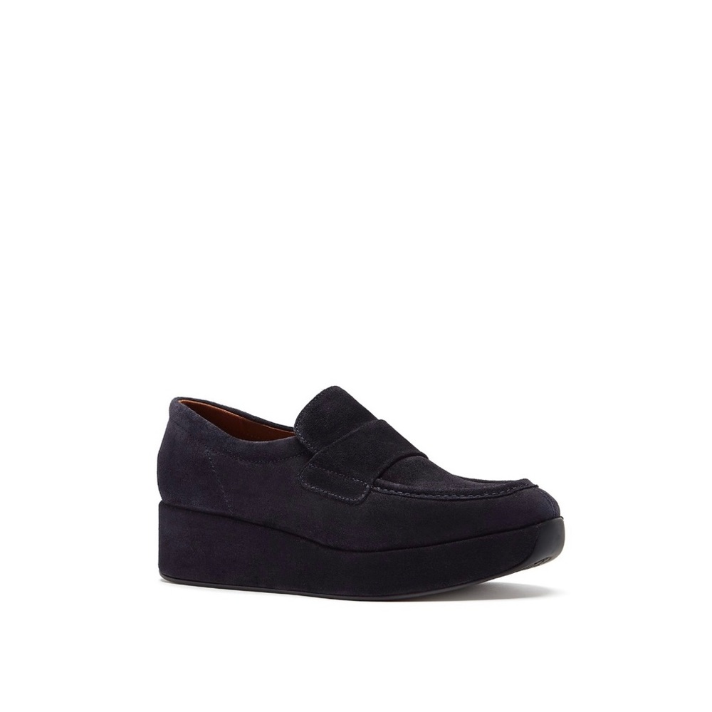 La CANADIENNE Black Platform Loafers